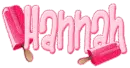 pink popcicles hannah