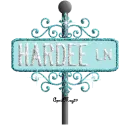 baby blue street sign hardee LN