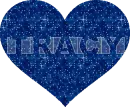 tracy blue glitter heart