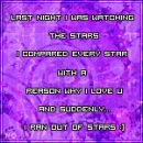Ran out of stars