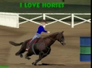 Girl riding horse