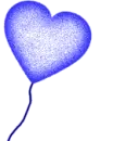 blue heart balloon