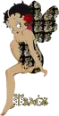 black tracy betty boop butterfly