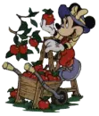 minnie picking apples
