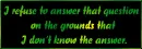 Don't know the answer