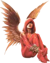 angel in red