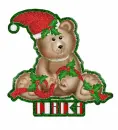 Xmas bear with Niki name