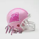 Carolina Panthers Pink Helmet with Name