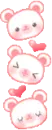 kawaii pink bears