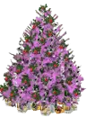 Christmas tree in pink