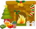 Christmas fireplace