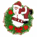 Xmas wreath with Nikki name