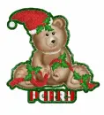 Xmas bear with Perry name