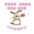 doggie with flower