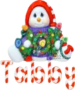 Tabby - snowman