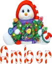 Amber - snowman