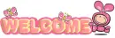 Welcome pink bunny