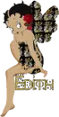 black edith's betty boop butterfly