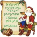 LITTLE GIRL ON SANTAS LAP