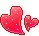 red hearts