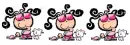 Bubblegum girl  with kitty