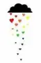 raining rainbow