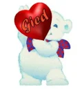 BEAR WITH HEART-GIED