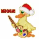 Duck with Maggie name