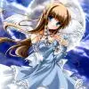 Blue dressed angel