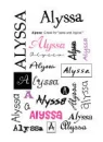 Alyssa backround