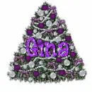 Purple Christmas Tree: Gina