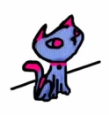 Cute blue cat