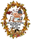 THANKSGIVING FRAME WITH PILGRIM BEARS