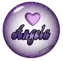 Angela purple marble