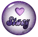 Stacy purple marble