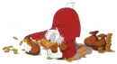scrooge mcduck picking up money