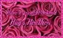 Hugs from Heather pink roses