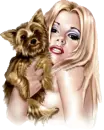 girl & dog