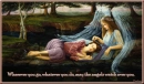 angel with girl sleeping