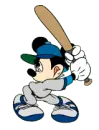 mickey playing baseball