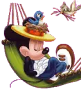 mickey haveing a lazy day