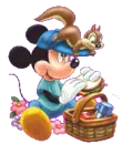 minnie eating lunch