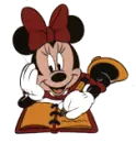 minnie reading a book
