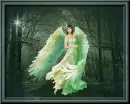 angel in forest