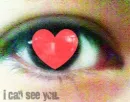 Read heart in the eye