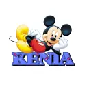 Mickey Mouse with name Kenia