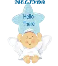 BABY ANGEL SWINGING ON STAR