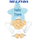 BABY ANGEL SWINGING ON STAR