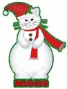 Xmas cat with Maggie name