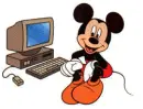 MICKEY ON THE COMPUTER